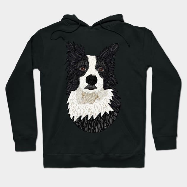 Border Collie Hoodie by ArtLovePassion